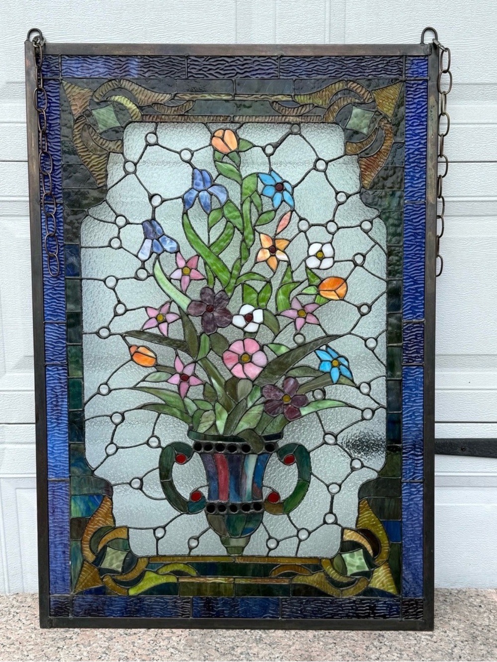Vintage stained glass Tiffany style.